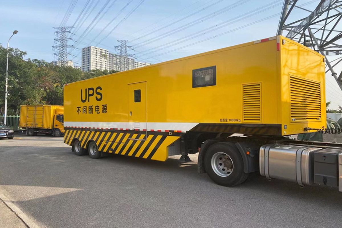 齐干却勒街道发电机租赁施工现场